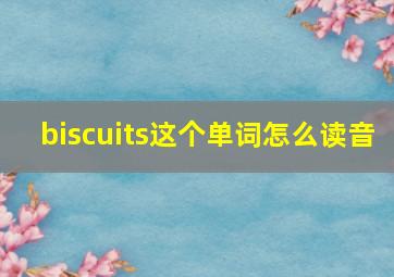 biscuits这个单词怎么读音