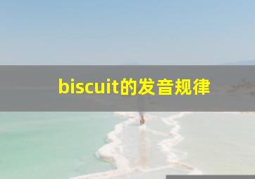 biscuit的发音规律