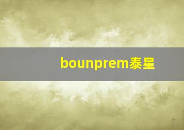 bounprem泰星