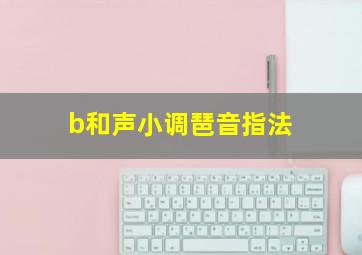 b和声小调琶音指法