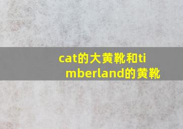 cat的大黄靴和timberland的黄靴