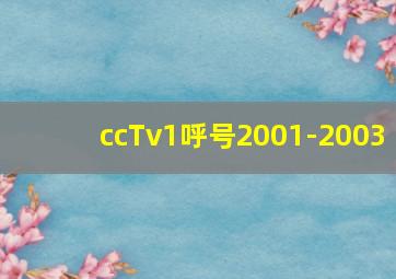 ccTv1呼号2001-2003