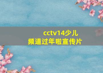 cctv14少儿频道过年啦宣传片