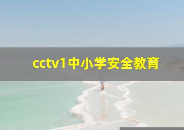 cctv1中小学安全教育