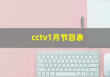 cctv1月节目表