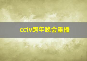 cctv跨年晚会重播