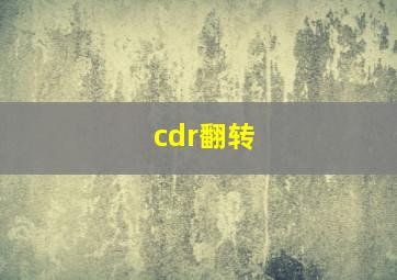 cdr翻转