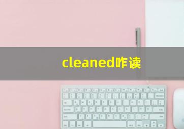 cleaned咋读