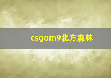 csgom9北方森林