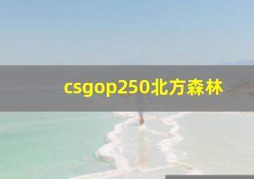 csgop250北方森林