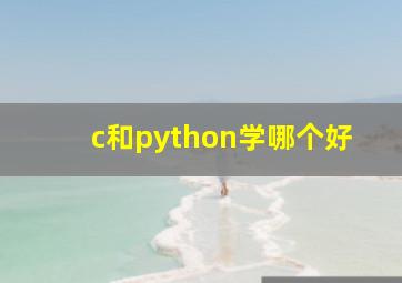 c和python学哪个好