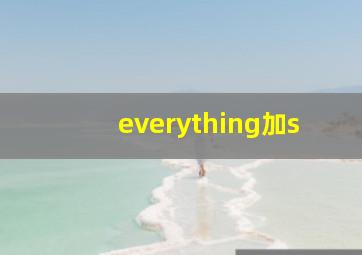 everything加s