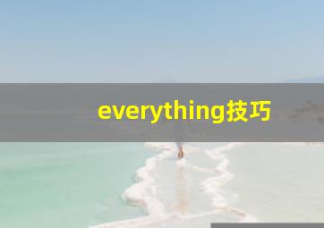 everything技巧