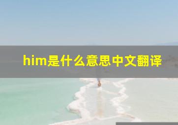 him是什么意思中文翻译