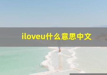 iloveu什么意思中文