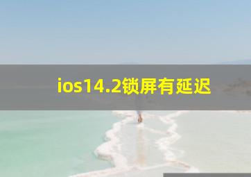 ios14.2锁屏有延迟