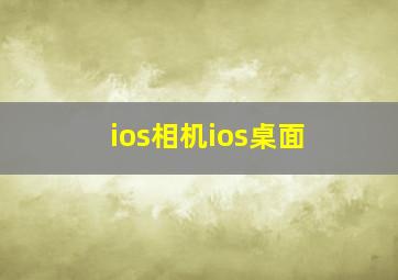 ios相机ios桌面