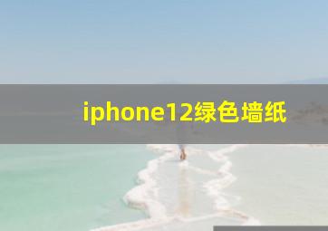 iphone12绿色墙纸