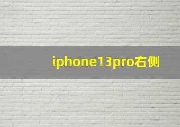 iphone13pro右侧