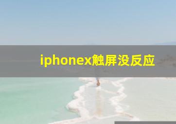 iphonex触屏没反应