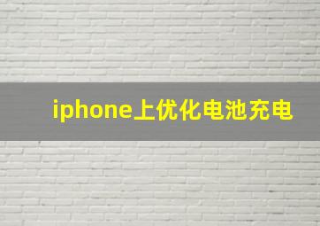 iphone上优化电池充电