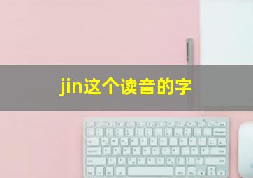 jin这个读音的字