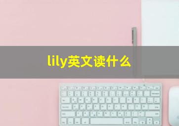 lily英文读什么