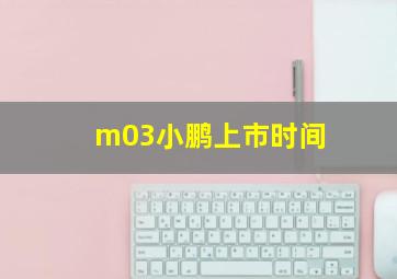 m03小鹏上市时间