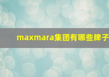 maxmara集团有哪些牌子