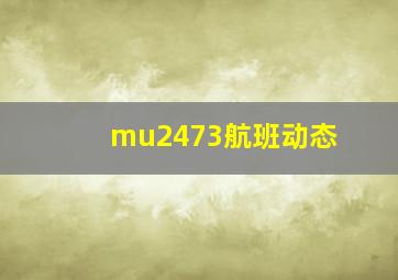 mu2473航班动态