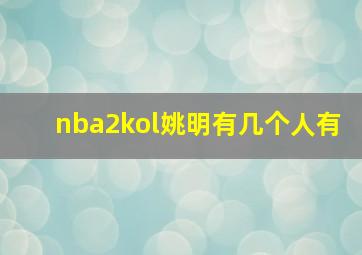 nba2kol姚明有几个人有