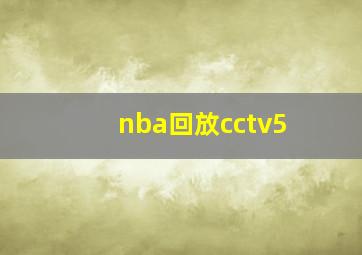 nba回放cctv5