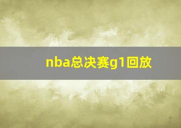 nba总决赛g1回放