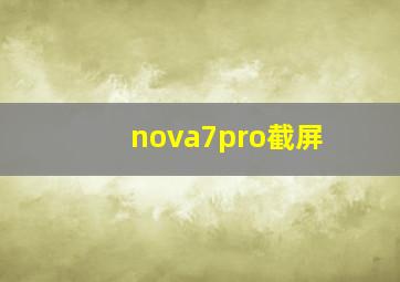 nova7pro截屏