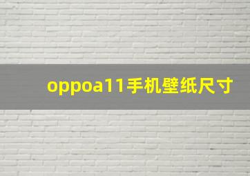 oppoa11手机壁纸尺寸