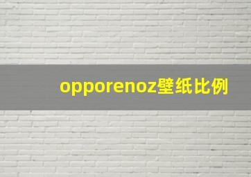 opporenoz壁纸比例