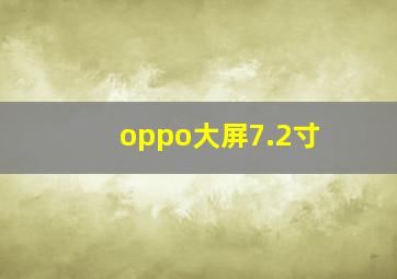 oppo大屏7.2寸