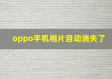 oppo手机相片自动消失了