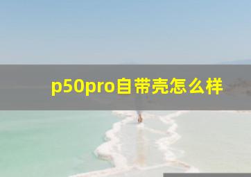 p50pro自带壳怎么样