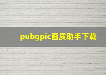 pubgpic画质助手下载