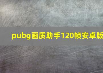 pubg画质助手120帧安卓版