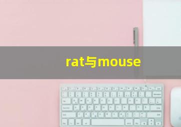 rat与mouse