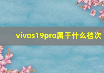 vivos19pro属于什么档次