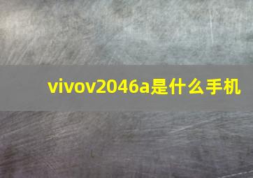 vivov2046a是什么手机