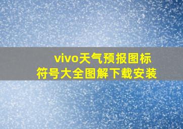 vivo天气预报图标符号大全图解下载安装