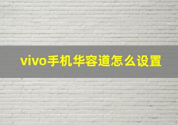 vivo手机华容道怎么设置