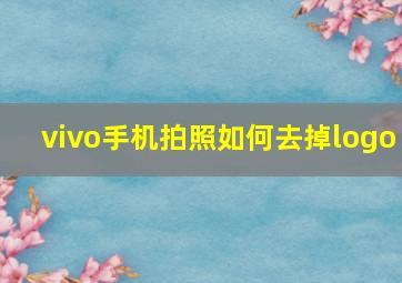 vivo手机拍照如何去掉logo