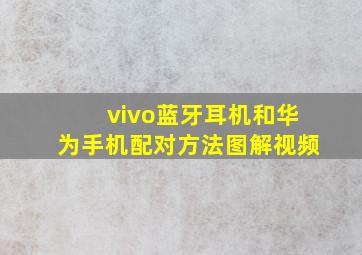 vivo蓝牙耳机和华为手机配对方法图解视频