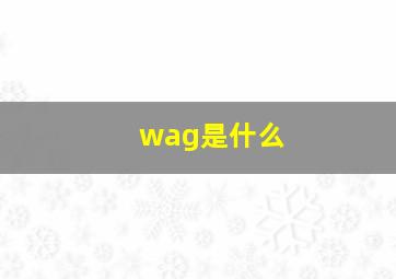 wag是什么