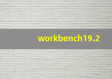 workbench19.2